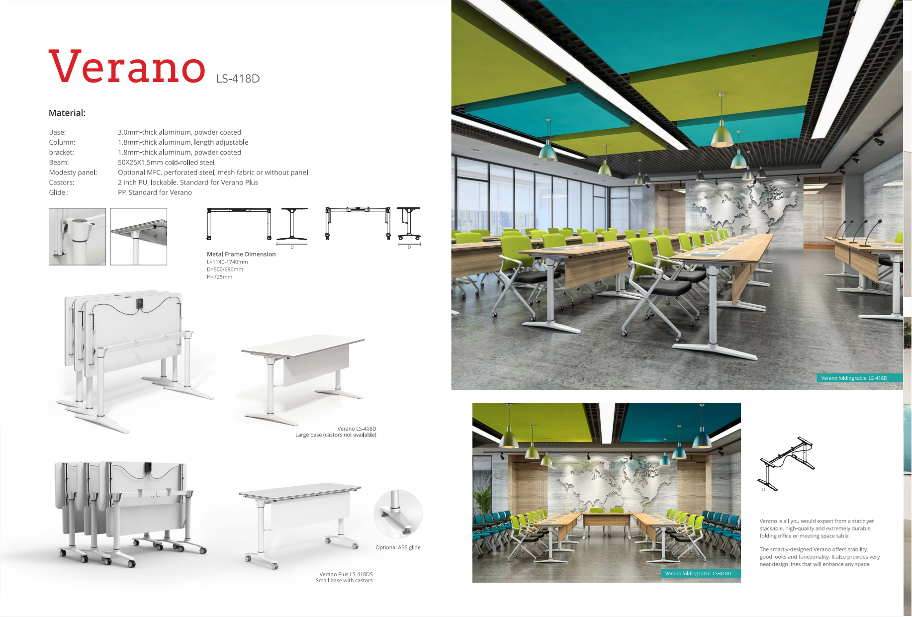 Bàn gấp Verano LS-4-18DS