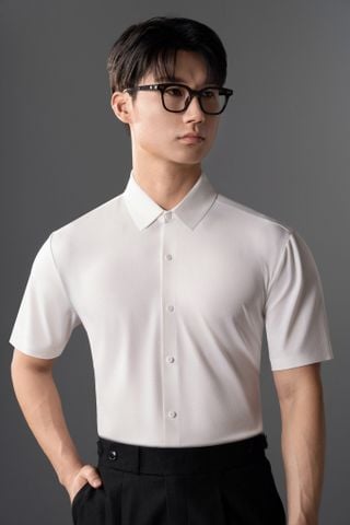 Sơ mi CT24 trắng trơn - SNC025T