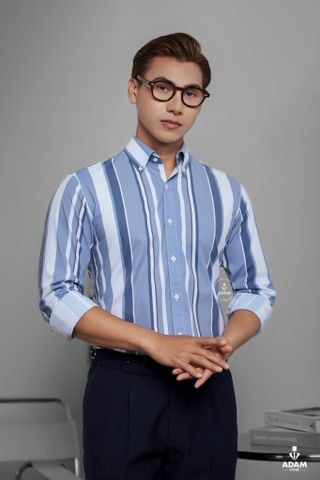 SƠ MI XANH GHI KẺ - SDTTK0044