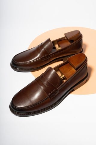 GIÀY LƯỜI NAM MÀU NÂU - GAD010N