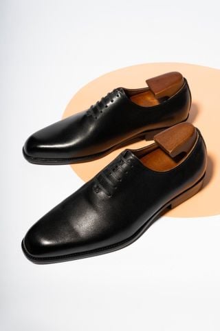 GIÀY NAM BUỘC DÂY ĐEN TRƠN - GTX0013D