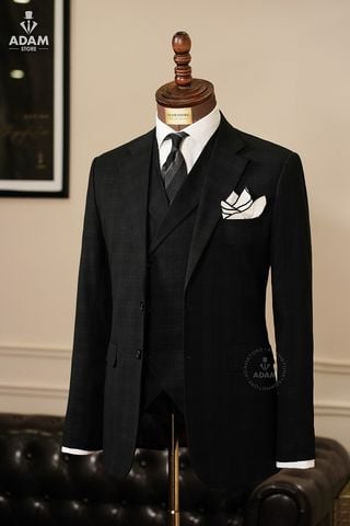 ÁO VEST ADAM ĐEN KẺ 247 ( ORDER)