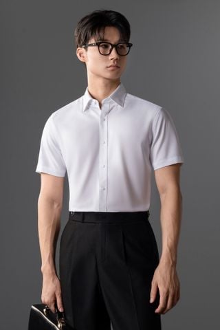 Sơ mi CT24 trắng trơn - SNC018T