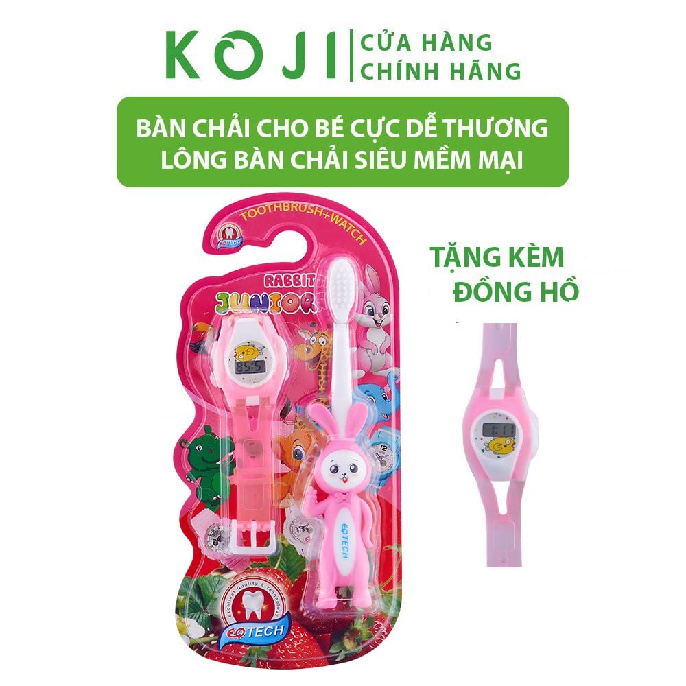 Bộ bàn chải đánh răng trẻ em hình con thỏ & đồng hồ xem giờ EQ ...