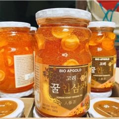 Nhân Sâm Tươi Ngâm Mật Ong BIO APGOLD Lọ 580g