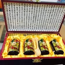 CAO HỒNG SÂM HỘP GỖ (Hộp 4 lọ x 250g)