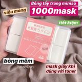 Bông tẩy trang Miniso 1000 miếng của Nhật Bản