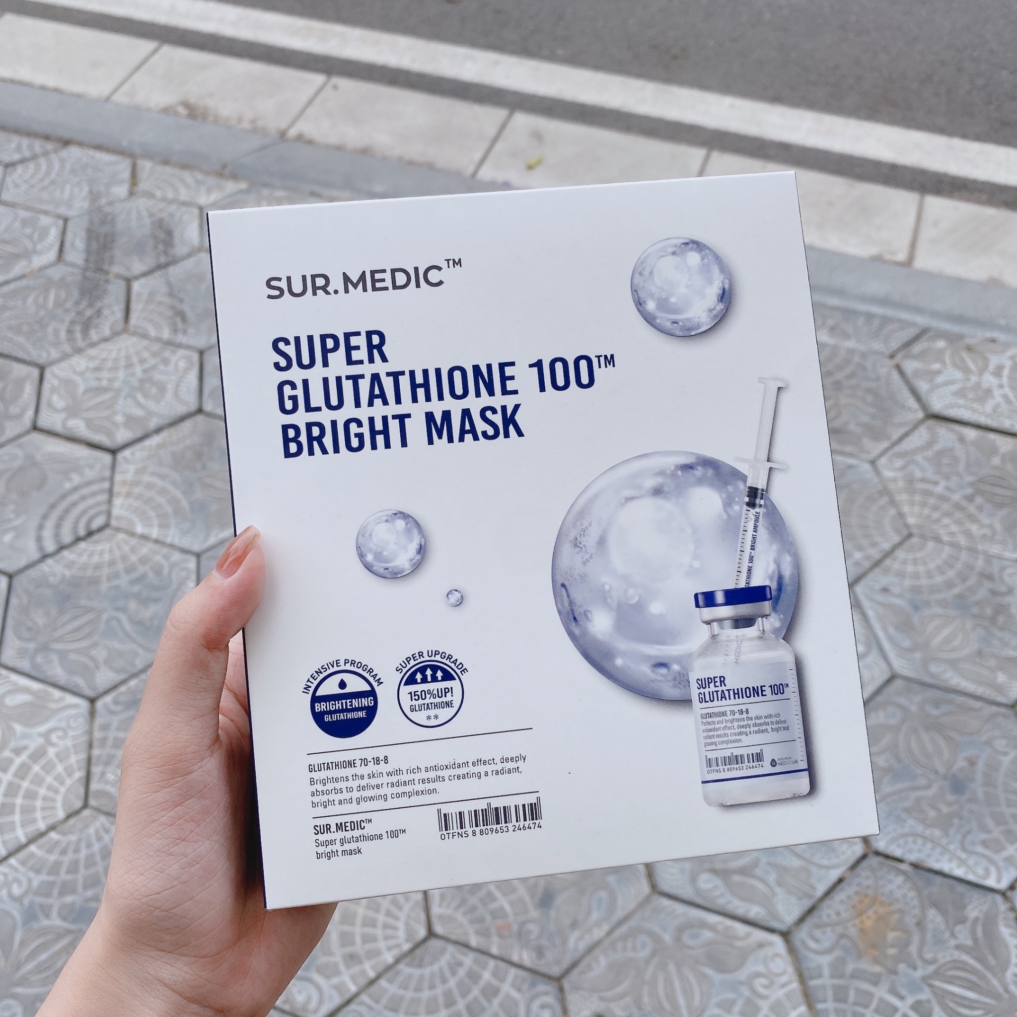 sur medic bright glutathione mask Mặt nạ Sur.Medic mẫu cũ – Wi & Wi After 10 anticaida Size:10ML 5-Amino-1MQ | Alpha Omega