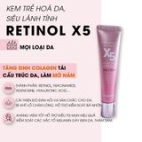 Kem trẻ hoá phục hồi Retinol x5