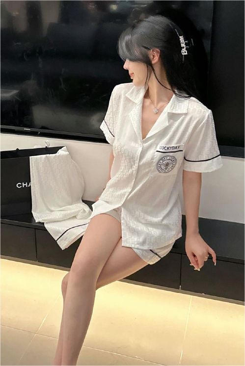 Đồ ngủ pyjama nam nữ Shury Store Home Wear CND25 size 45-95kg màu đen tay ngắn quần dài bộ đôi couple chất lụa băng mềm