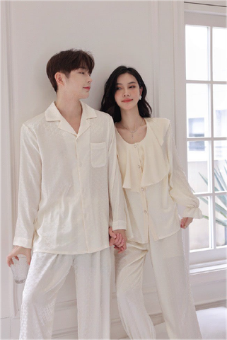 Đồ bộ ngủ pijama tay dài quần dài couple DD68