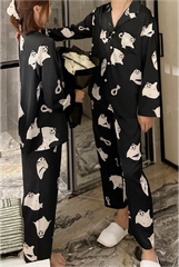 Đồ bộ ngủ pijama tay dài quần dài couple DD45