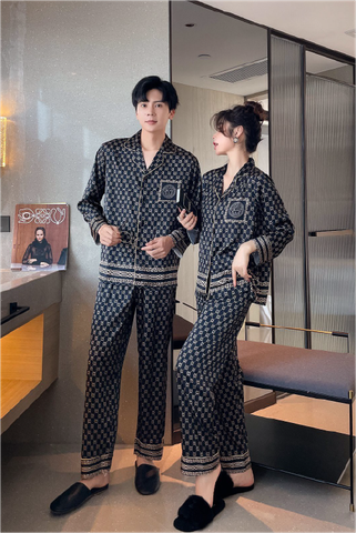 Đồ bộ ngủ pijama tay dài quần dài couple DD34