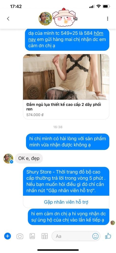 Đầm ngủ lụa thiết kế cao cấp 2 dây phối ren