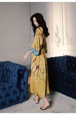 Áo Choàng Ngủ Lụa Dài Cao Cấp mặc nhà hoặc đi biển AC013