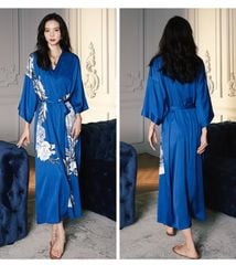 Áo Choàng Ngủ Lụa Dài Cao Cấp mặc nhà hoặc đi biển AC22