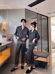 Đồ bộ ngủ pijama tay dài quần dài couple DD34