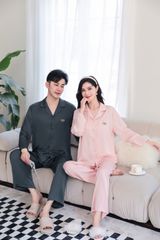Đồ bộ ngủ pijama tay dài quần dài couple DD39
