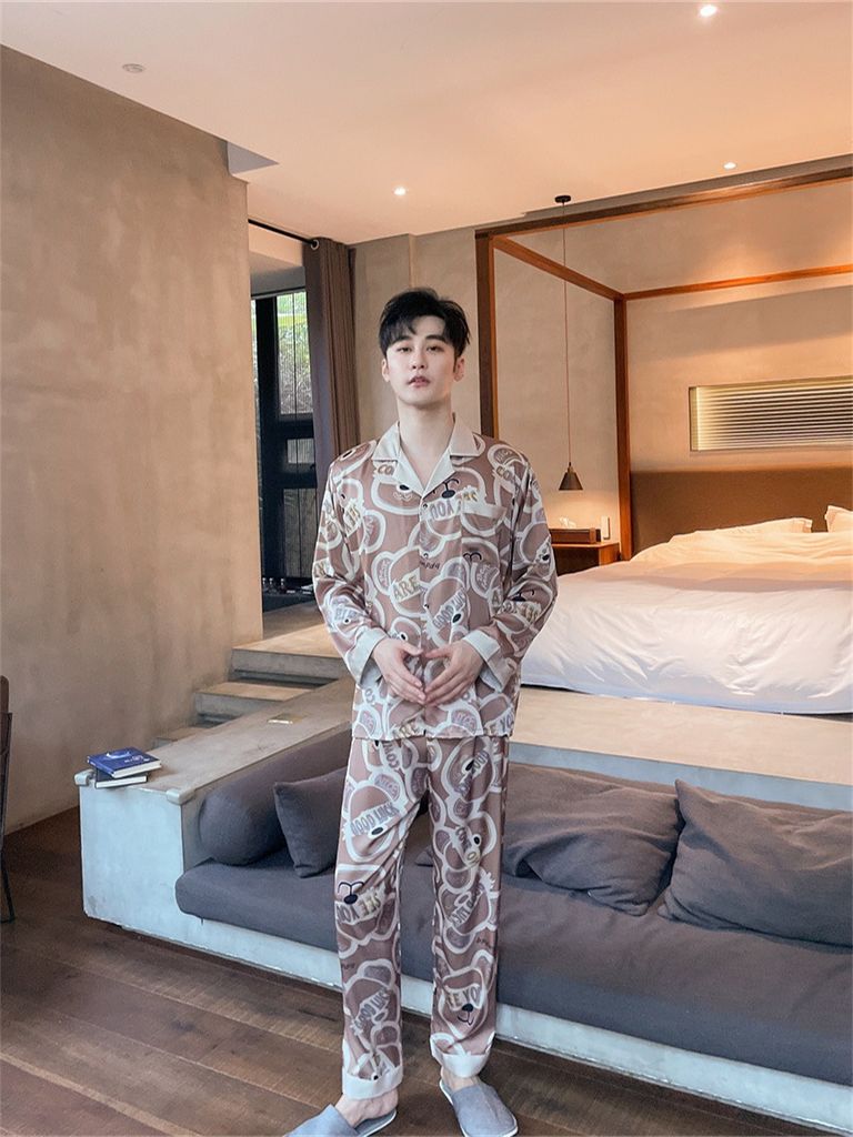 Đồ bộ ngủ pijama tay dài quần dài couple DD46