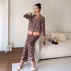 Đồ bộ ngủ Pyjama lụa vân xước tay dài quần dài couple DD66