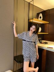Đồ bộ ngủ Pyjama lụa băng tay ngắn quần ngắn NT7