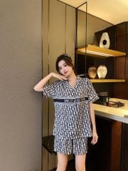 Đồ bộ ngủ Pyjama lụa băng tay ngắn quần ngắn NT7