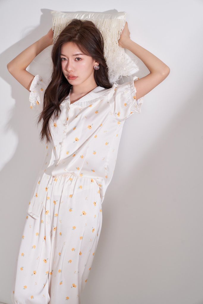 Đồ bộ Pijama lụa băng tay ngắn quần dài TN64