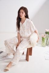 Đồ bộ Pijama lụa băng tay ngắn quần dài TN64