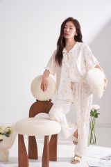 Đồ bộ Pijama lụa băng tay ngắn quần dài TN64