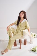 Đồ bộ Pijama lụa băng tay ngắn quần dài TN64