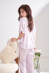 Đồ bộ Pijama lụa băng tay ngắn quần dài TN64