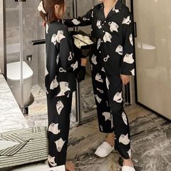Đồ bộ ngủ pijama tay dài quần dài couple DD45