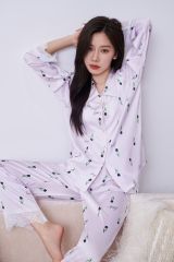 Đồ bộ Pijama lụa băng tay dài quần dài TD23