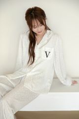 Đồ bộ Pijama lụa băng tay dài quần dài TD37