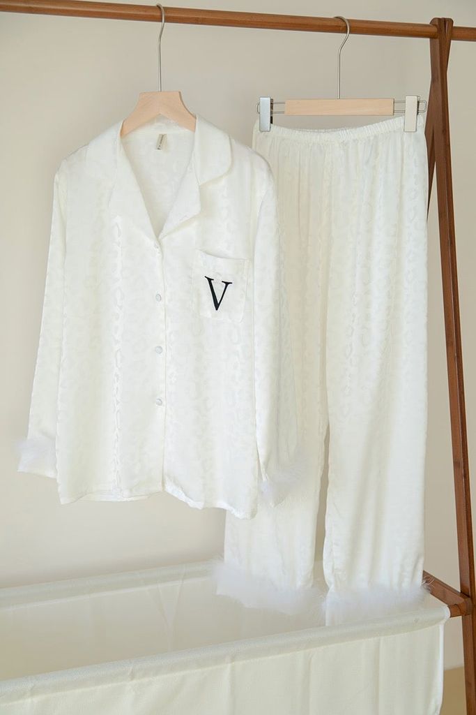 Đồ bộ Pijama lụa băng tay dài quần dài TD37