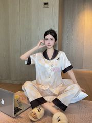 Đồ bộ ngủ Pyjama lụa băng tay ngắn quần dài TN53