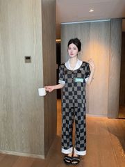 Đồ bộ ngủ Pyjama lụa băng tay ngắn quần dài TN03