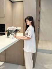 Đồ bộ ngủ Pyjama lụa băng tay ngắn quần dài TN21