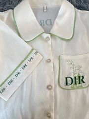 Đồ bộ ngủ Pyjama lụa vân xước tay ngắn quần dài TN51