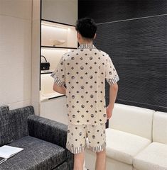 Đồ ngủ đôi Shury Store CTN16 nam nữ đồ bộ ngủ Pyjama couple tay ngắn quần ngắn chất lụa băng cao cấp