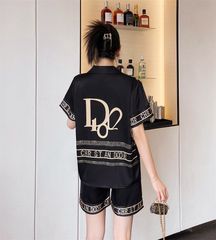 Đồ ngủ đôi Shury Store CTN28 nam nữ đồ bộ ngủ Pyjama couple tay ngắn quần ngắn chất lụa băng cao cấp