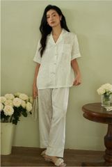 Đồ bộ ngủ nữ Pyjama lụa băng Shury Store tay ngắn quần dài mặc nhà , mặc ngủ TN32 có size 45-75 kg