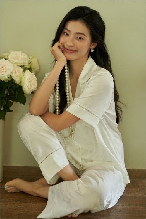 Đồ bộ ngủ nữ Pyjama lụa băng Shury Store tay ngắn quần dài mặc nhà , mặc ngủ TN32 có size 45-75 kg