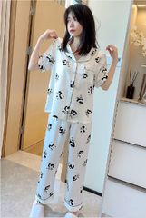 Đồ bộ ngủ nữ Pyjama lụa băng Shury Store tay ngắn quần dài mặc nhà , mặc ngủ TN60 có size 45-75 kg