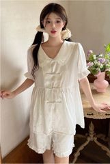Đồ bộ ngủ nữ Pyjama lụa băng Shury Store tay ngắn quần ngắn mặc nhà , mặc ngủ NT31 kiểu dáng tay cộc size 45-75