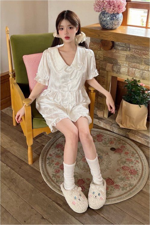 Đồ bộ ngủ nữ Pyjama lụa băng Shury Store tay ngắn quần ngắn mặc nhà , mặc ngủ NT31 kiểu dáng tay cộc size 45-75