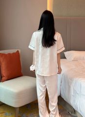 Đồ bộ ngủ nữ Pyjama lụa băng Shury Store tay ngắn quần dài mặc nhà , mặc ngủ TN36 có size 45-75 kg