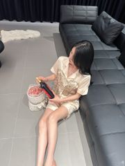 Đồ bộ ngủ nữ Pyjama lụa xước Shury Store Home Wear tay ngắn quần ngắn NT26 mặc nhà kiểu dáng tay cộc size 45-75 kg