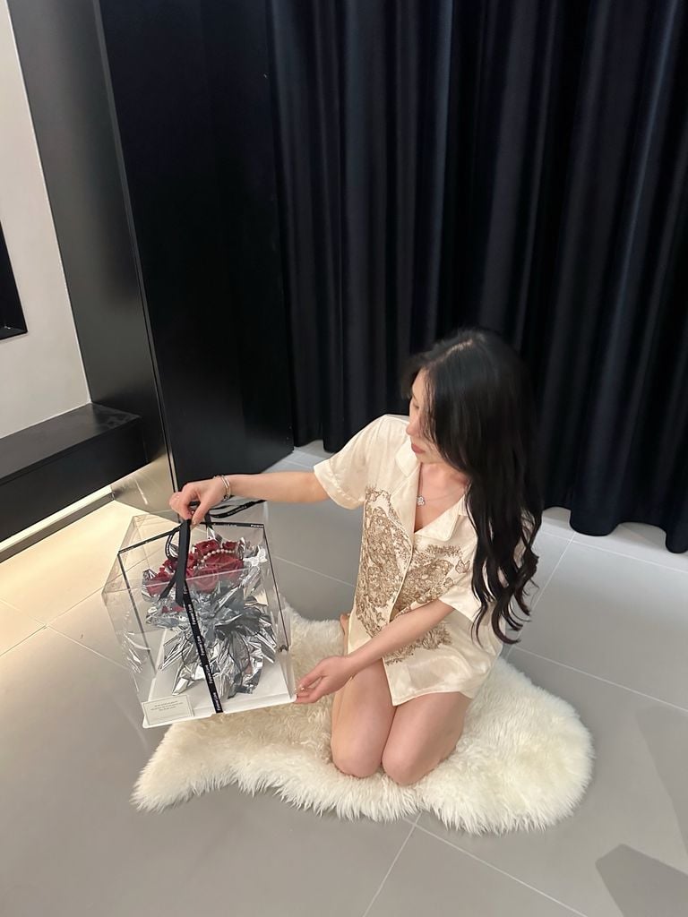 Đồ bộ ngủ nữ Pyjama lụa xước Shury Store Home Wear tay ngắn quần ngắn NT26 mặc nhà kiểu dáng tay cộc size 45-75 kg