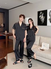 Pijama Đôi Lụa Ngắn Tay CND4 | SHURY STORE HOME WEAR | Set Đồ Ngủ Couple Cao Cấp Sang Trọng